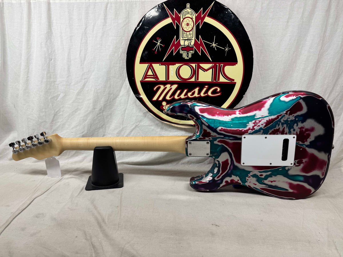 James Tyler Los Angeles Custom Shop Classic HSS S-style Guitar with Case - Psychedelic Vomit - s/n: 2158