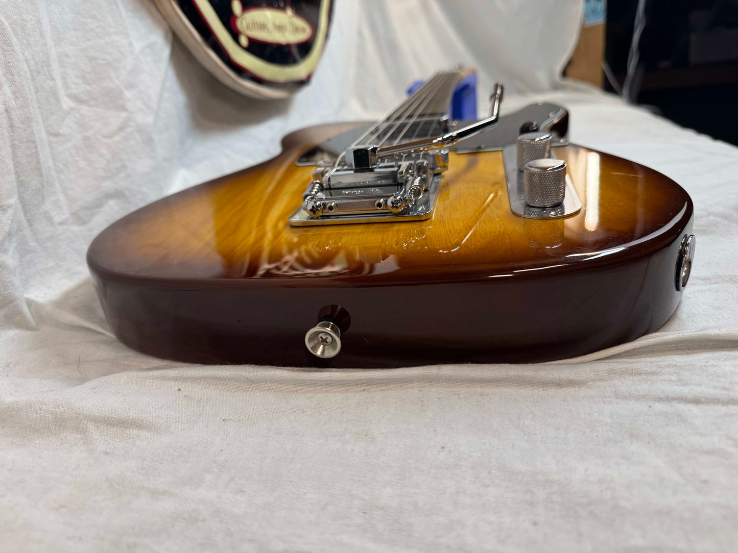 Fender 2016 Limited Edition American Standard Telecaster Figured Neck Guitar with Case 2015 - Cognac Burst / Rosewood fingerboard