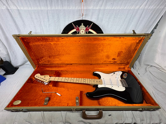 Fender USA Eric Clapton Stratocaster Guitar with Case 2006 - Black / Maple neck