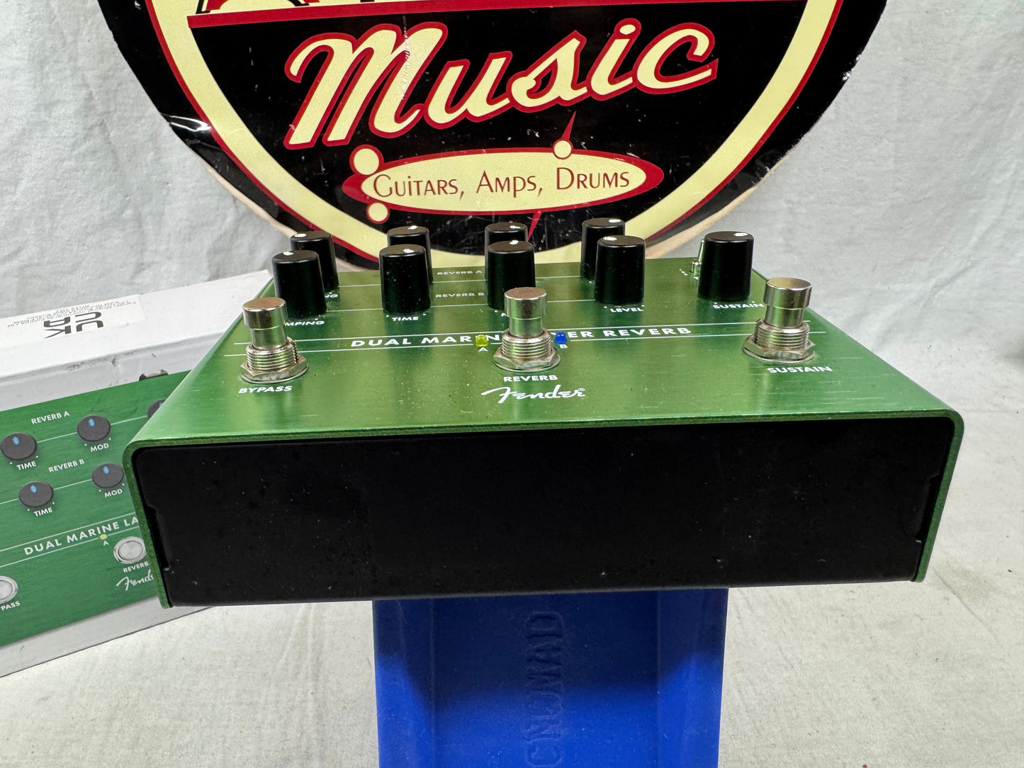 Fender Dual Marine Layer Reverb Pedal with Box