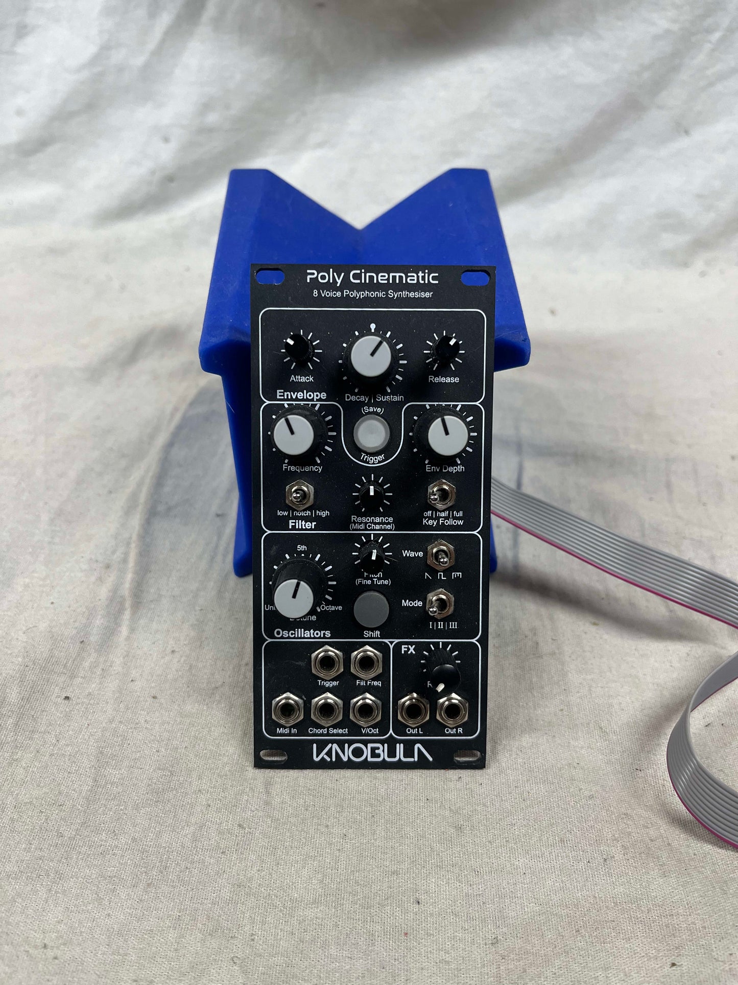 Knobula Poly Cinematic Eurorack Synthesizer Module - Limited Edition Dark Mode