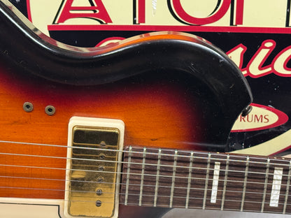Supro Rhythm Master Guitar with Case - Sunburst