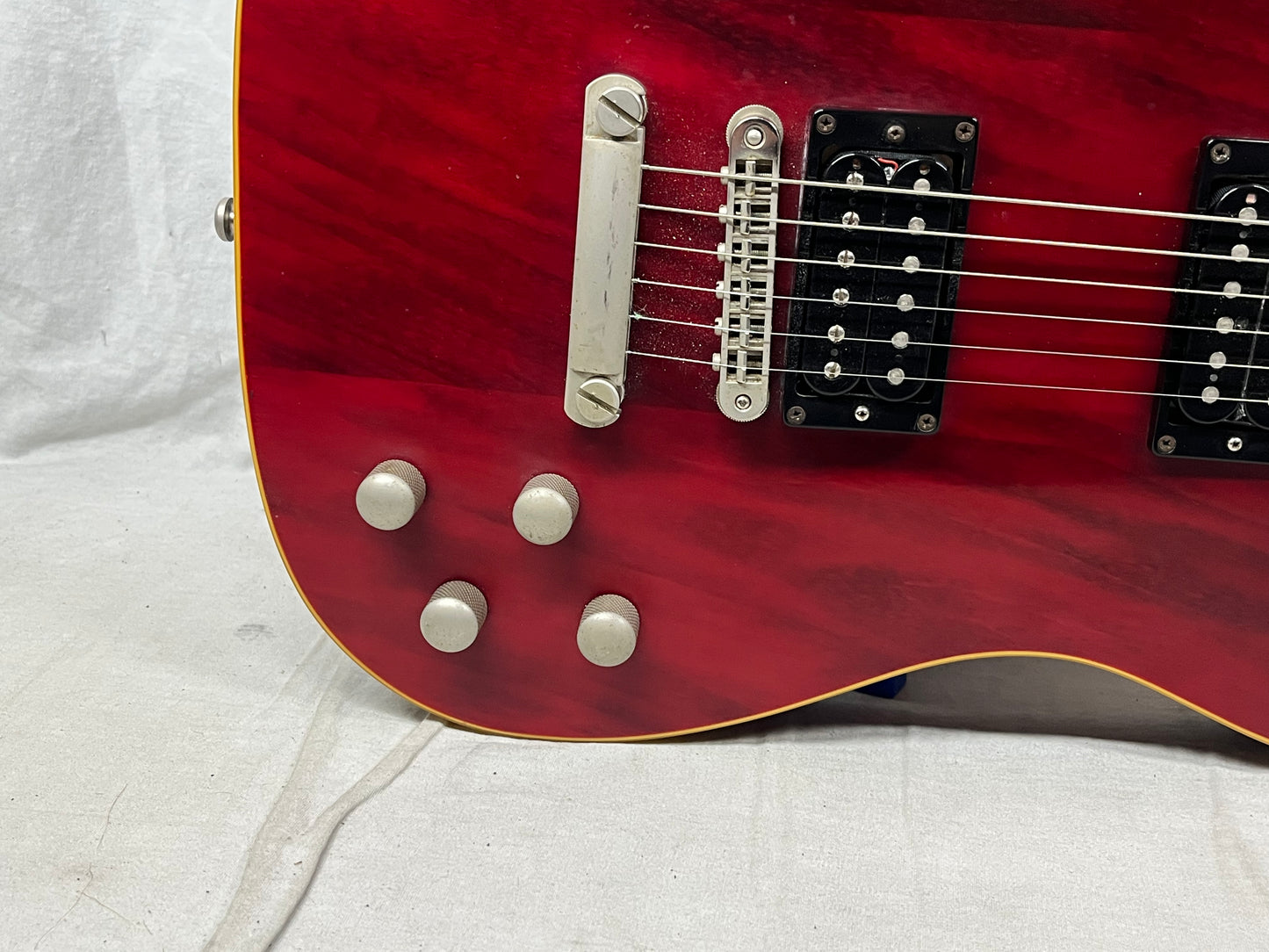 Squier Master Series Chambered Telecaster Electric Guitar 2005 - Crimson Red Transparent