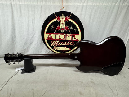 Gibson SG Junior jr Guitar with Chipboard Case 1967 - Dark Cherry