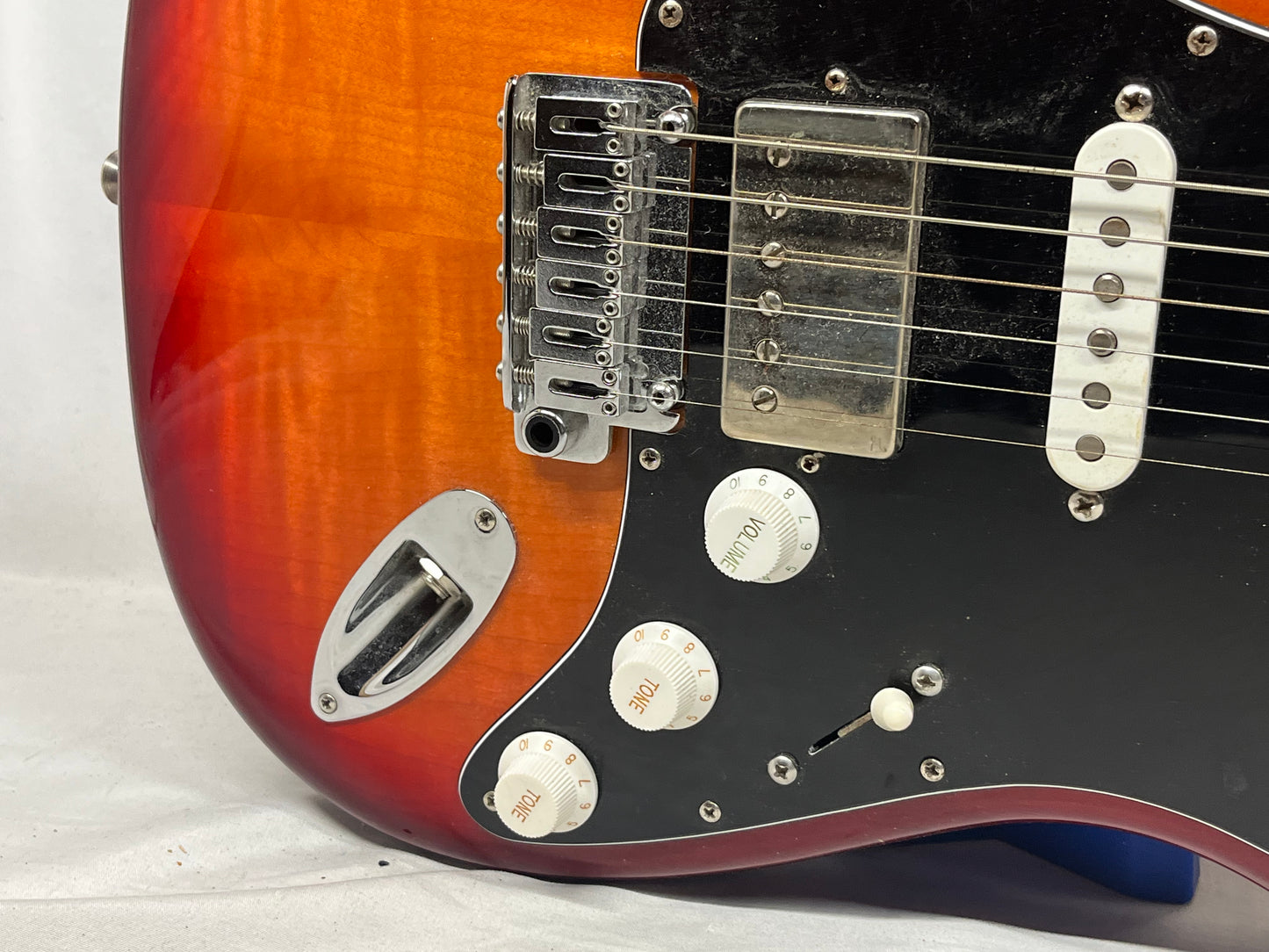 Fender Player Stratocaster Strat Plus Top Electric Guitar - Aged Cherry Burst
