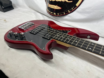 Hagstrom HB-4 Doublecut 4-String Electric Bass with Gig Bag - Split in Fretboard *See Photos*