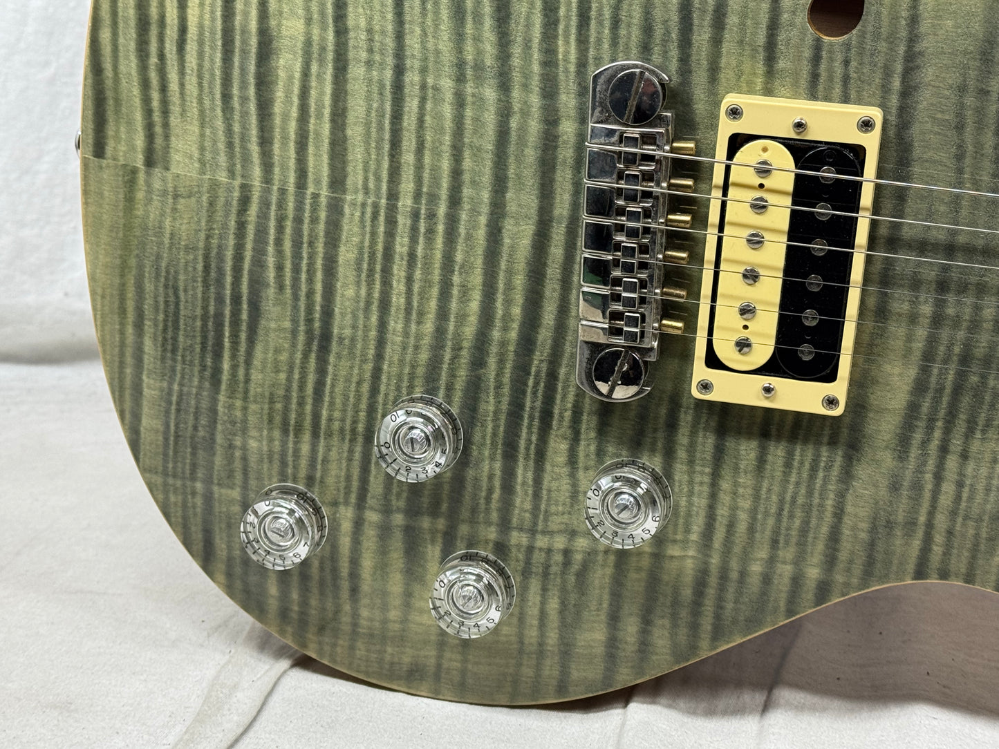 PRS Paul Reed Smith SE Zach Myers (Shinedown) SH Signature Singlecut Semi-Hollowbody Guitar 2014 - Trampas Green