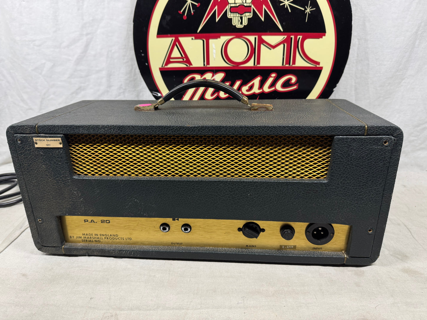Marshall Model 1917 JMP PA20 pa p.a. 20-Watt Tube Amplifier Head 1970 - Local Pickup Only