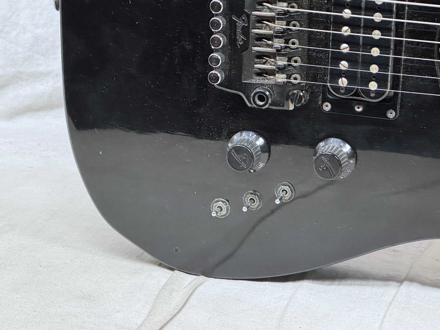 Fender Contemporary / Boxer Series TL-556 tl556 Telecaster HSS Guitar - MIJ Made In Japan 1984 - 1989 - Black