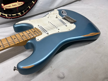 Fender Player Stratocaster Strat Electric Guitar MIM - Made in Mexico - Home-Distressed Tidepool