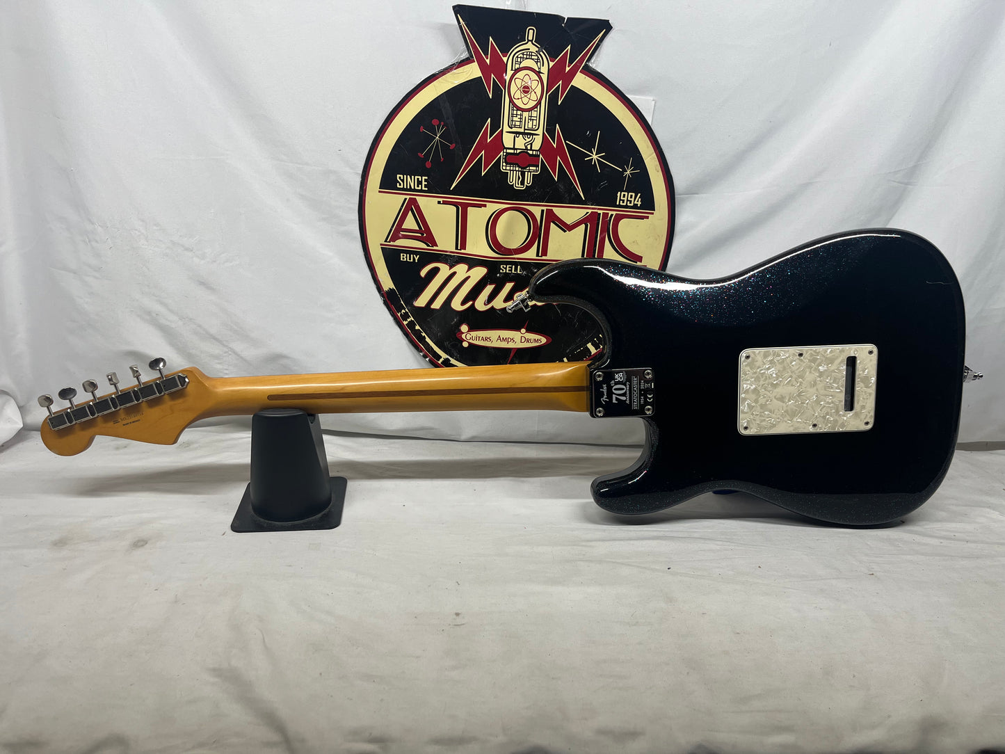 Fender 70th Anniversary Player Stratocaster strat Electric Guitar - Nebula Noir