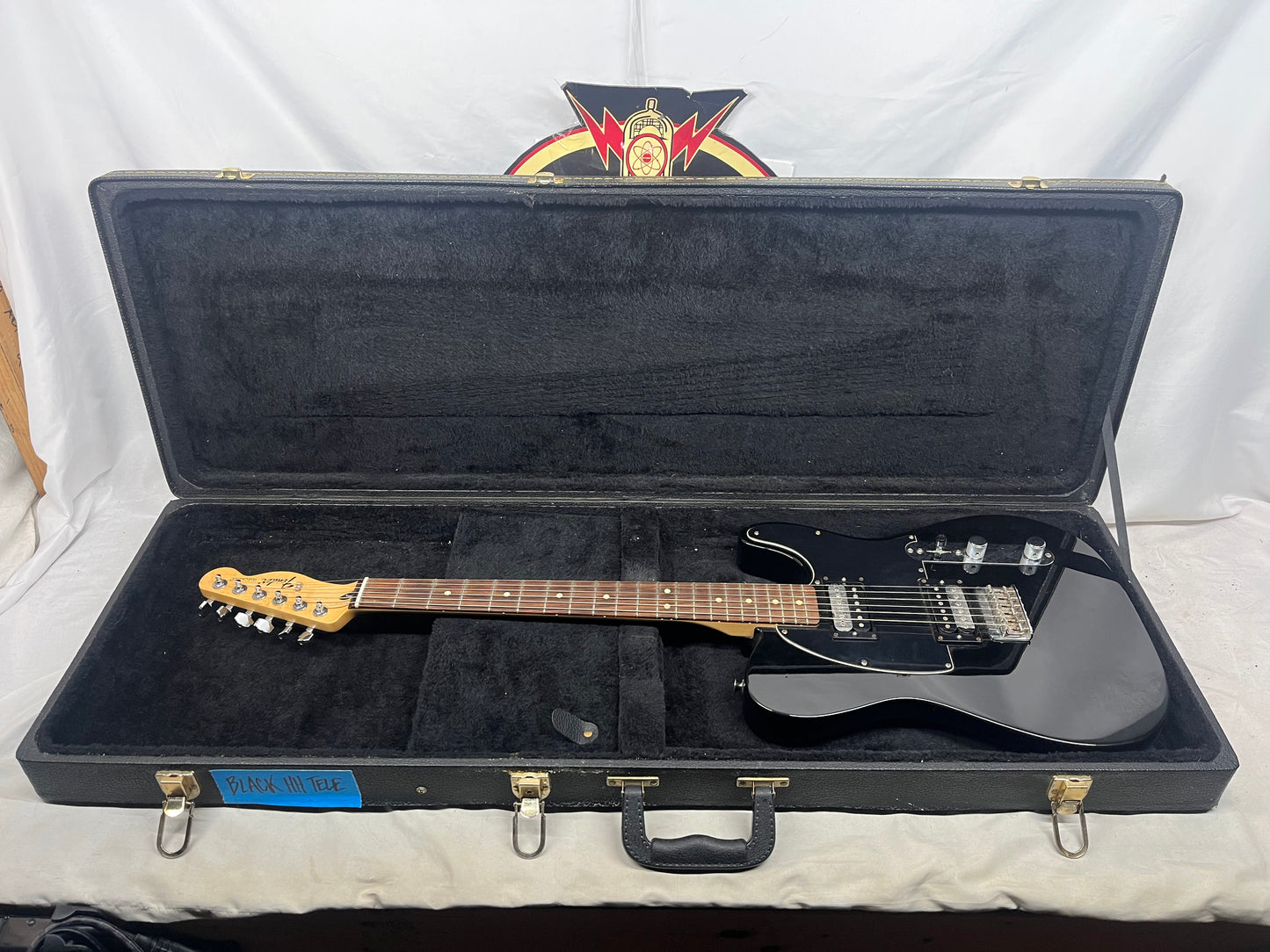 Fender Standard Telecaster tele HH Electric Guitar with Hard Case - Black