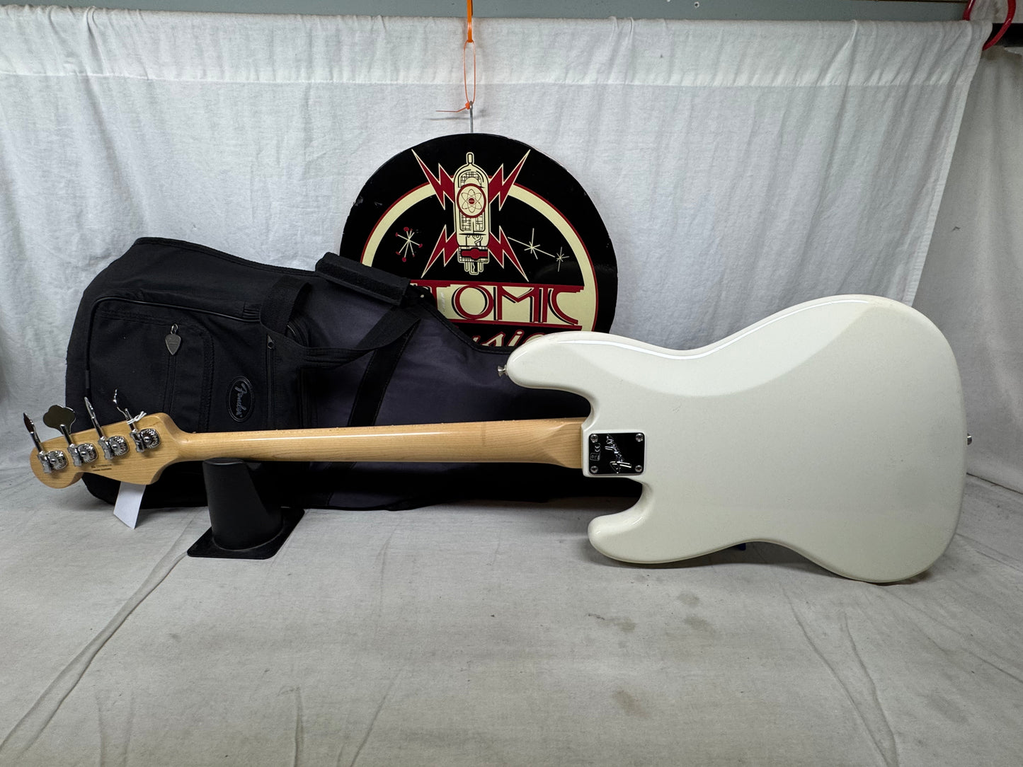 Fender American Performer Jazz Bass 4-string J-Bass with Gig Bag 2019 - Arctic White / Rosewood fingerboard