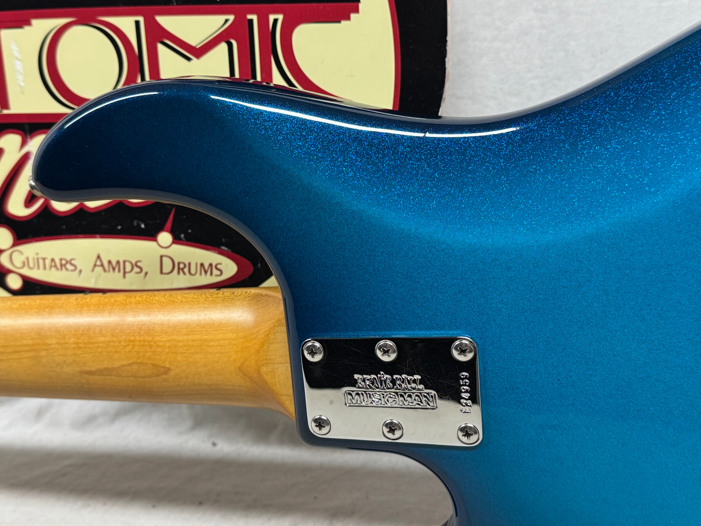 Ernie Ball Music Man StingRay sting ray 5H 5-string Bass with Case 2001 - Blue Dawn