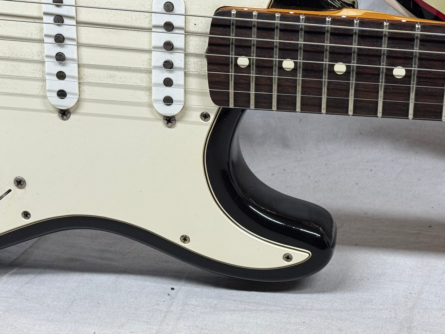 Fender USA Vintage Series '62 1962 Stratocaster Guitar with Case pot codes date to 1988 - Black / Rosewood fingerboard