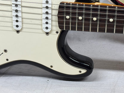 Fender USA Vintage Series '62 1962 Stratocaster Guitar with Case pot codes date to 1988 - Black / Rosewood fingerboard