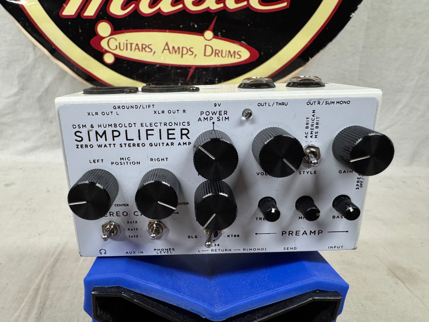 DSM & Humboldt Electronics Simplifier MkI mk I v1 Zero Watt Reverb Stereo Amplifier Pedal