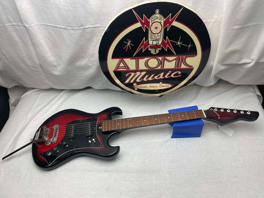 Kimberly Teisco Small Body Short Horn Bison-style 2-pickup Guitar MIK Korea Vintage