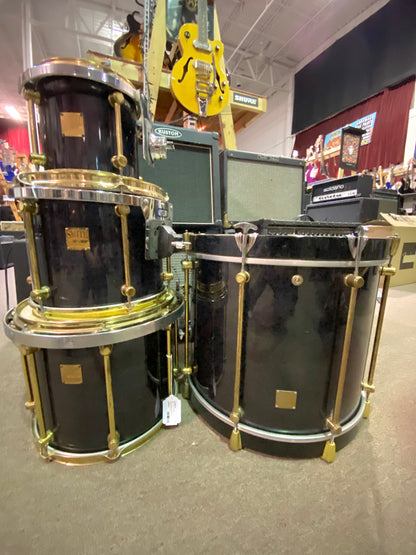 Smith Custom Drums Shell Pack 8x8, 12x10, 14x12 Toms 20x18 Kick Dark Gray/Gold