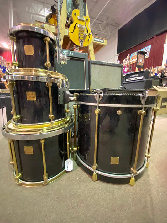 Smith Custom Drums Shell Pack 8x8, 12x10, 14x12 Toms 20x18 Kick Dark Gray/Gold