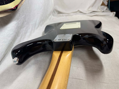 Fender American Professional Stratocaster HSS (modified to SSS) Shawbucker Guitar with Case 2016 - Black / Maple neck
