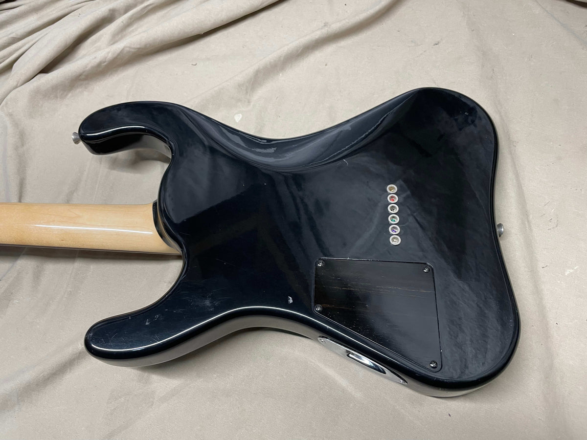 Guitarification Doublecut Electric Guitar - Black / Maple