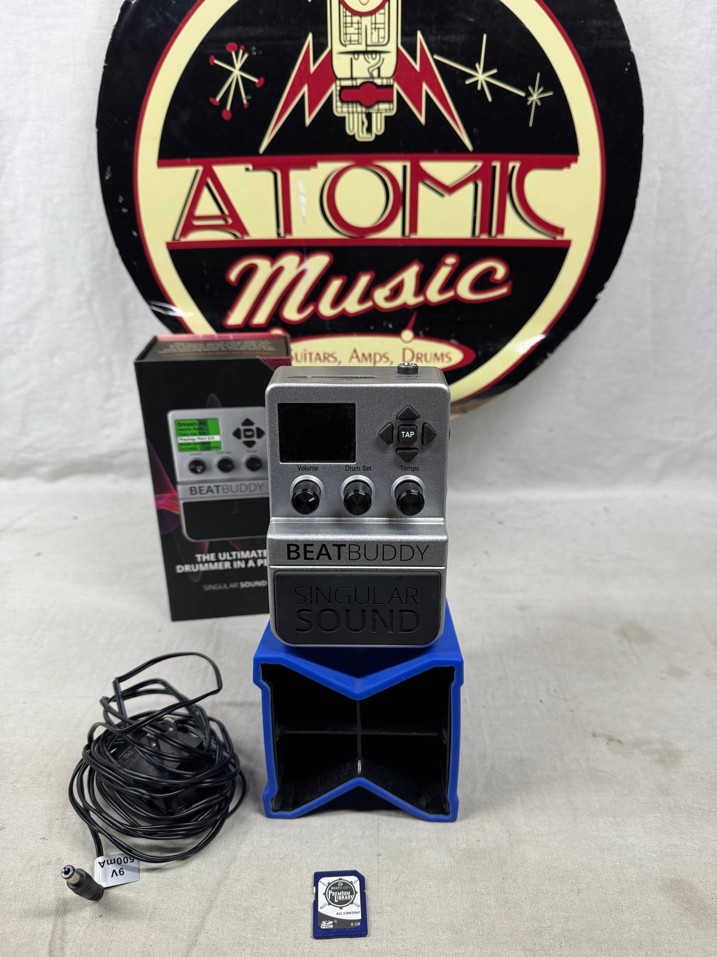 Singular Sound BeatBuddy beat buddy Drum Machine Pedal with Power Supply + Box
