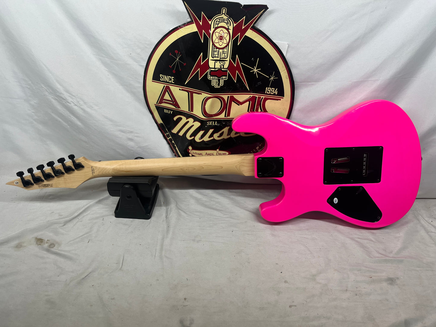 Dean Custom Zone Doublecut HH Electric Guitar  - Fluorescent Pink