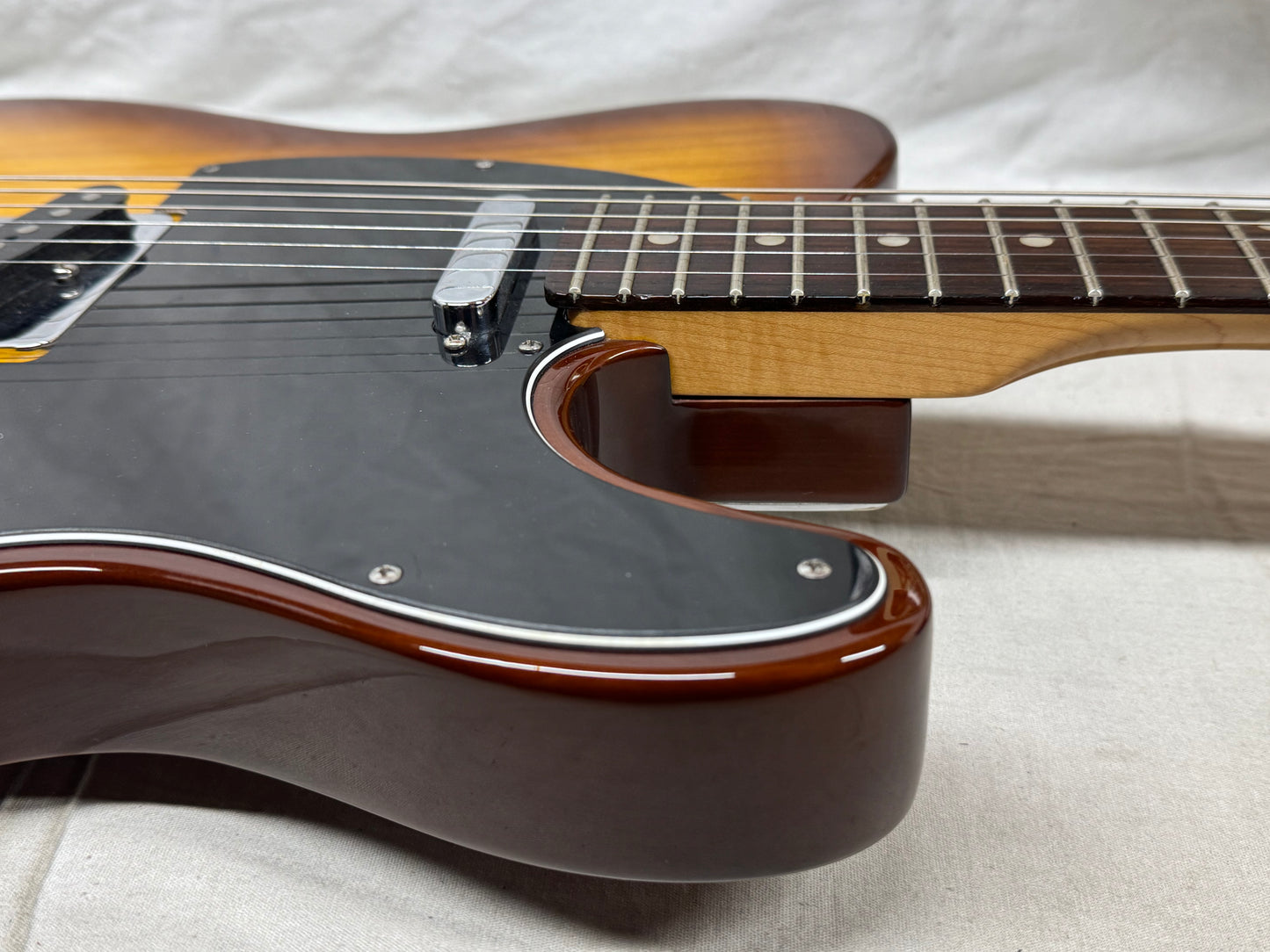 Fender 2016 Limited Special Edition American Standard Telecaster Figured Neck Guitar with Case 2015 - Cognac Burst / Rosewood fingerboard
