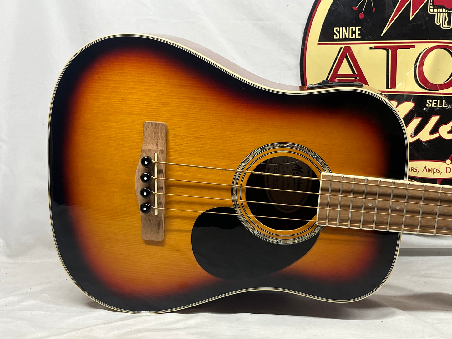 Mitchell EZBSB Super Short-Scale Acoustic Electric 4-String Bass