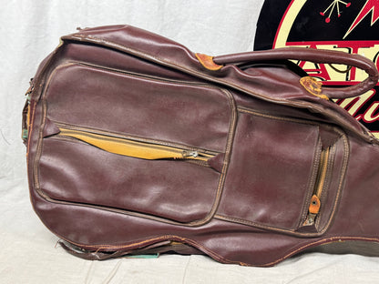 Artistic Products Company (Victoria) Vintage Plasti-Leather (Leather/Vinyl) Gig Bag 1950s - Brown