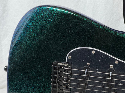 Fender Special Edition FSR Flip Flop Standard Stratocaster Guitar - upgraded! 2004 - Green-Blue