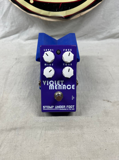 Stomp Under Foot Violet Menace Fuzz Pedal