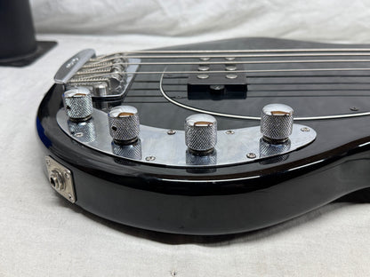 Ernie Ball Music Man Stingray sting ray 3 EQ H 3eq 4-string Bass with Case 2003 - Black / Maple neck