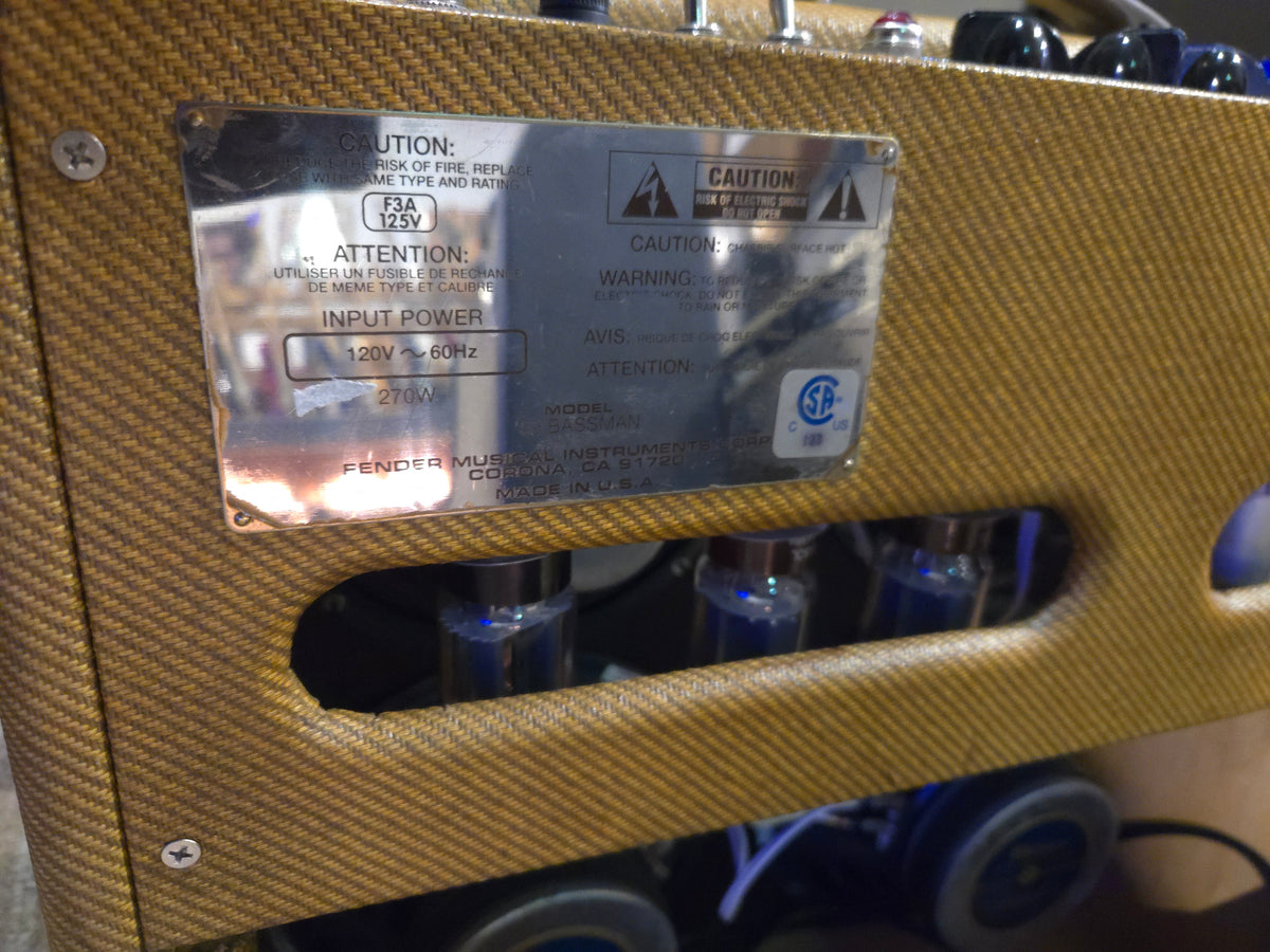 Fender Hand-Wired '59 Bassman Reissue Tube Guitar Combo Amplifier - Tweed - Local Pickup Only
