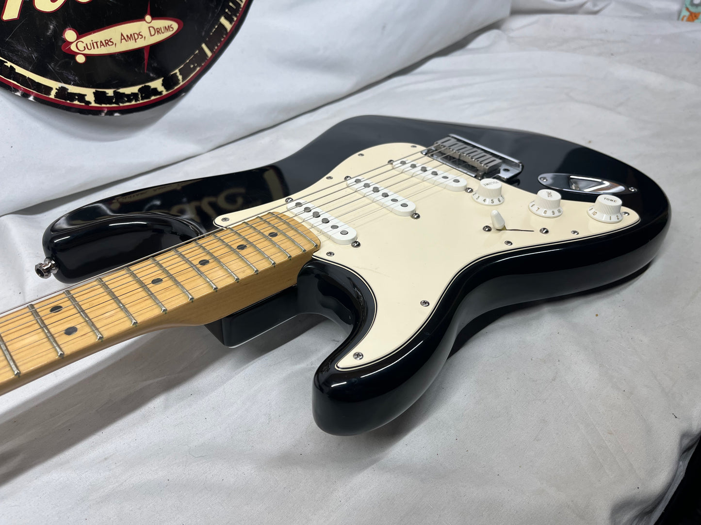 Fender American Stratocaster Strat Left Handed Lefty Electric Guitar - Black
