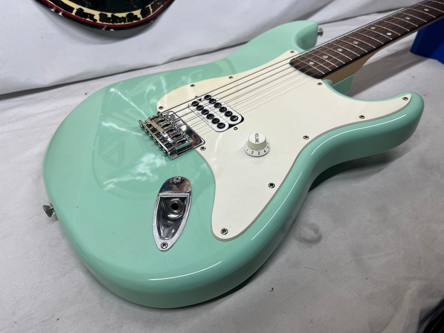 Squier Tom DeLonge Signature Stratocaster Strat Electric Guitar - Surfboard Green
