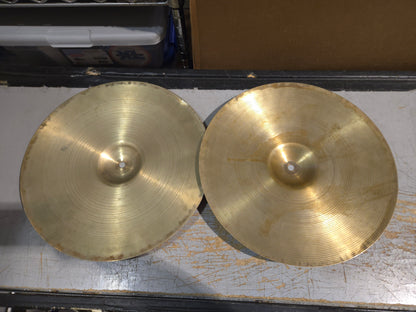 Zildjian 15" A. Zildjian '70s Stamp New Beat Hi-Hat Cymbals (Pair) 1970s - Traditional