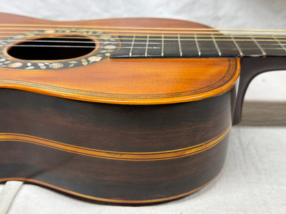 Unknown Builder Parlor Acoustic Guitar with Case late 1800s - early 1900s