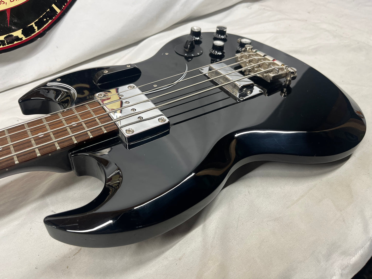 Epiphone Elite EB-3 4-String Doublecut Electric Bass - Black - NUT HAS BEEN RAISED