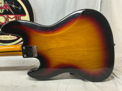 SX Vintage Series J-Style 34" Scale Length Electric Bass - 3 Tone Sunburst