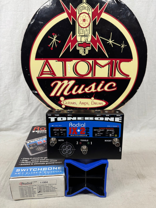Radial Engineering ToneBone JX-2 jx2 Pro SwitchBone ABY Switcher Pedal with Box