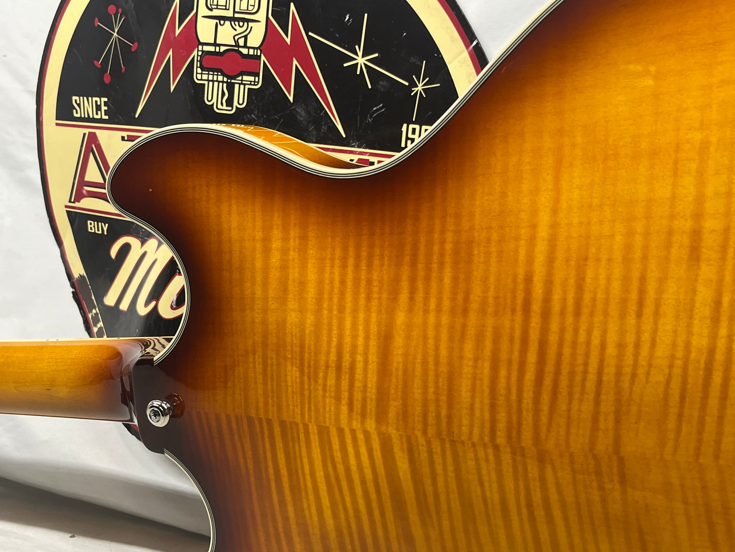 D'Angelico DAPDCDITBNS Premier DC Semi-Hollow Body Electric Guitar - Dark Iced Tea Burst