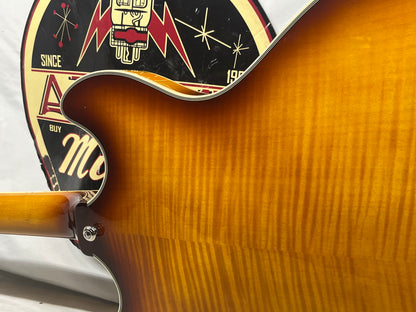 D'Angelico DAPDCDITBNS Premier DC Semi-Hollow Body Electric Guitar - Dark Iced Tea Burst