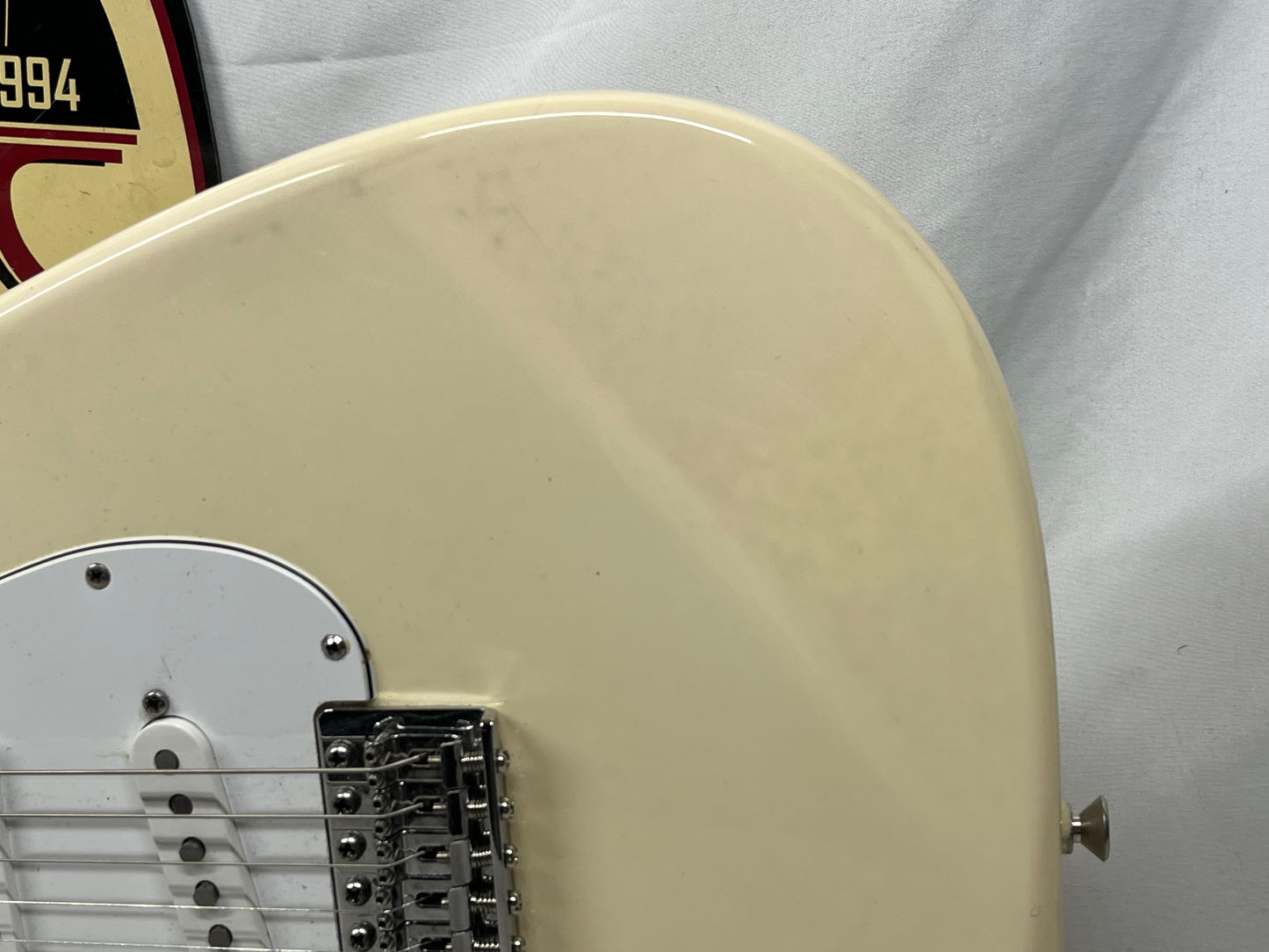 Fender Standard Stratocaster Strat Left Handed Lefty Electric Guitar - Arctic White