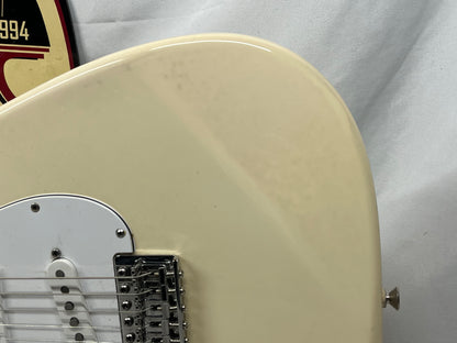 Fender Standard Stratocaster Strat Left Handed Lefty Electric Guitar - Arctic White