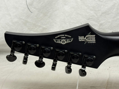Washburn USA Custom Shop Vindicator Flying V Guitar with Case - Black