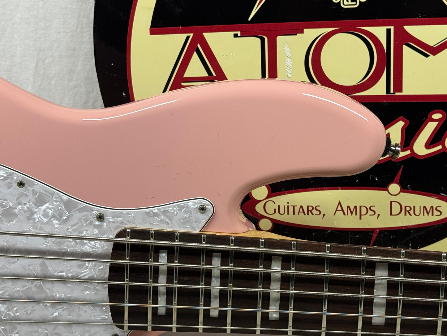 G&L JB-5 jb5 5-string Bass with Case 2021 - Shell Pink