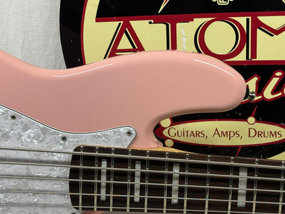 G&L JB-5 jb5 5-string Bass with Case 2021 - Shell Pink