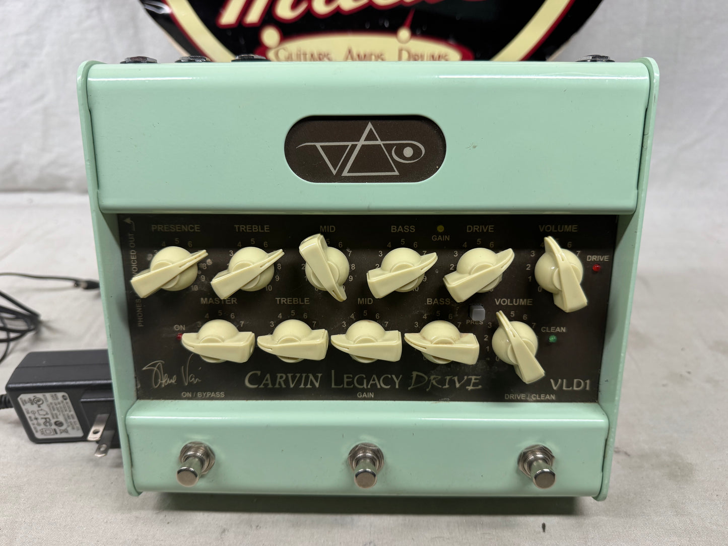 Carvin VLD1 Steve Vai Legacy Drive Tube Preamp Pedal with Power Supply